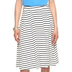 NEW Elle A-Line Striped Skirt